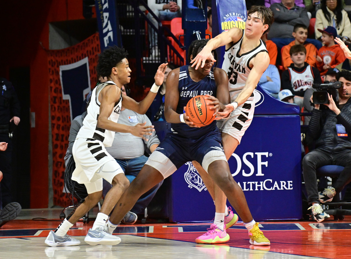 DePaul Prep Mount Carmel Illinois boys basketball March 9 2024 Tim Vizer 26798